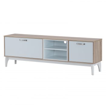 TV Entertainment Cabinet [Sonoma Oak White]
