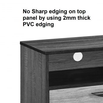 Scandinavian Modern TV Cabinet TV-2218 [Grey] - Image 4