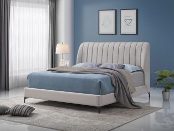23BQ Queen Fabric Bed With Mattress(Included)