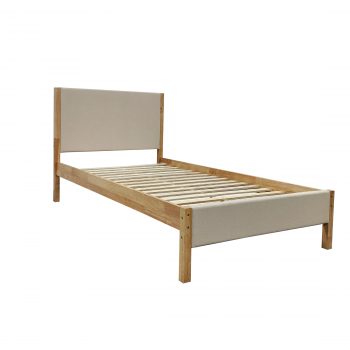 Bakri Rubberwood King Single Bed Frame - Image 6