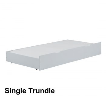 Seastar Wooden Bunk Bed with Hanging Shelf Double Trundle/ Single Trundle/Drawers, Trio - Image 10