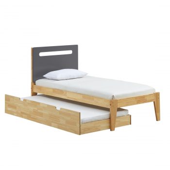 Casla Wooden Bed With/ Without Trundle, Single - Image 2
