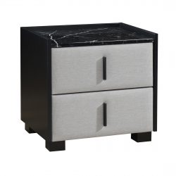 Spring 2 Drawer Bedside Table O.White/ D.Grey/ L.Grey