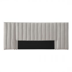 Oat White Alhambra Upholstery King Bedhead