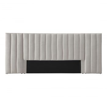 Oat White Alhambra Upholstery King Bed - Image 4