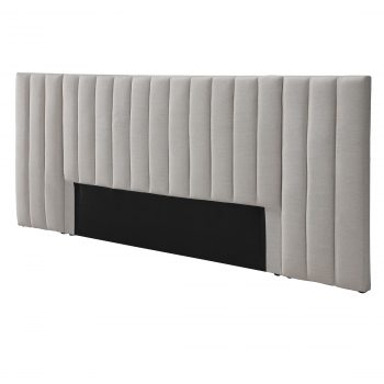Oat White Alhambra Upholstery King Bed - Image 5
