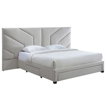3 Piece Oat White Spring Bedroom Set - Image 3