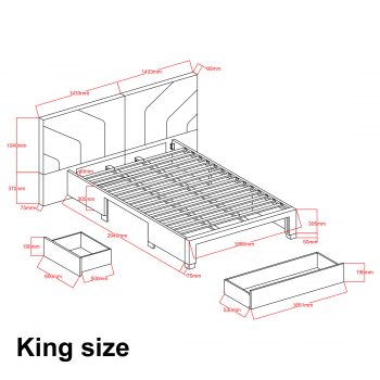 3 Piece Oat White Spring Bedroom Set - Image 9