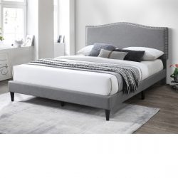 Bunbury Queen Bed Dark Grey/ Light Grey
