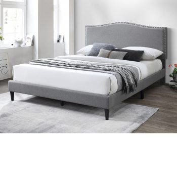 Bunbury Queen Bed Dark Grey/ Light Grey