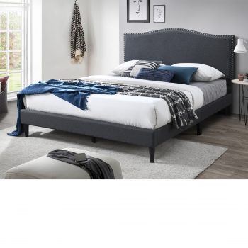 Bunbury Queen Bed Dark Grey/ Light Grey - Image 5