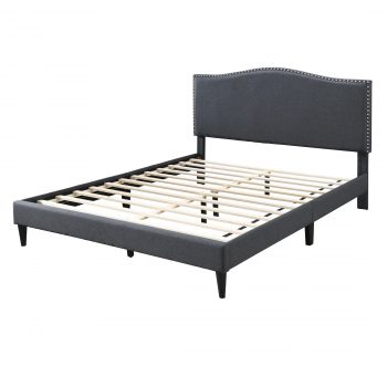 Bunbury Queen Bed Dark Grey/ Light Grey - Image 6